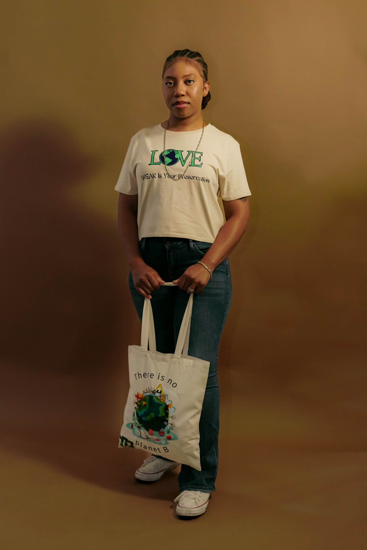 LOVE Earth crop shirt