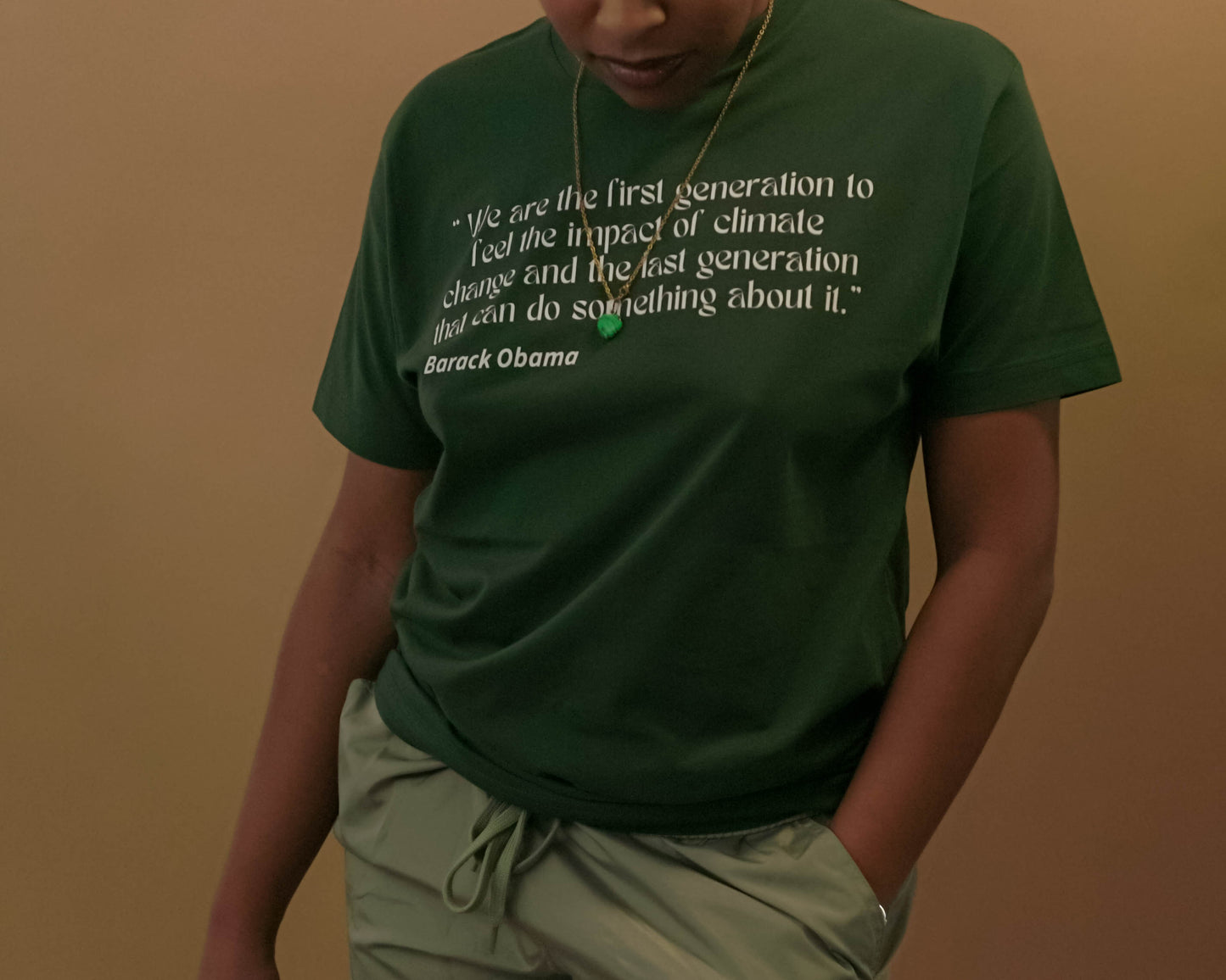 Climate Change quote shirt